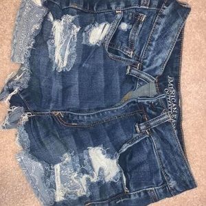 Dark Washed Shorts